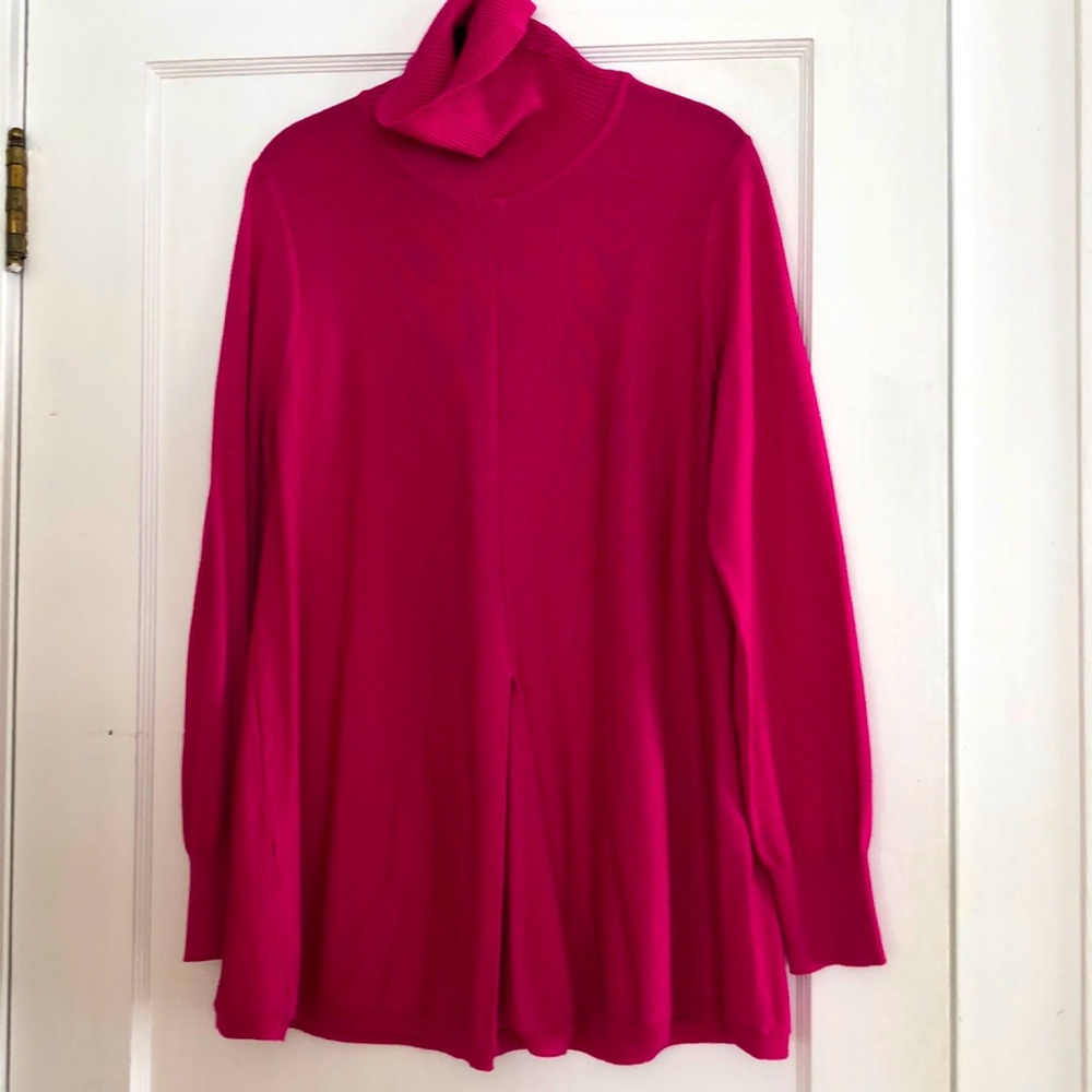 Joseph A  Fuchsia Turtleneck Tunic